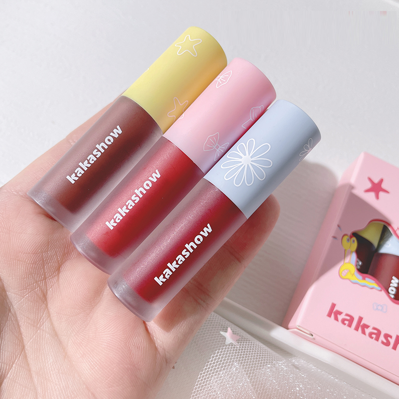 3支装皮可熊唇泥唇釉海绵宝宝联名唇釉礼盒