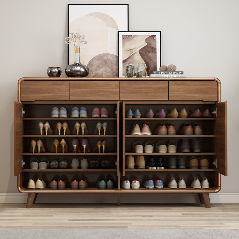 2026年流行的现代简约新中式鞋柜，玄关柜设计如何兼顾禅意与实用性？