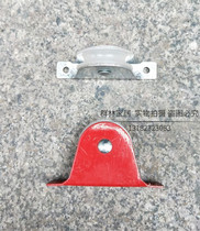 Single and double word elevator Aluminum alloy telescopic rope engineering ladder accessories pulley wheel thickened wheel