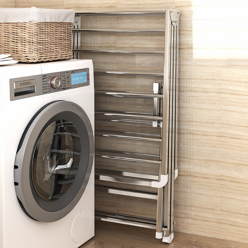 Clothes hanger floor folding indoor balcony Balcony Stainless outdoor cool clothes rack sunburn Divine Instrumental Baby Hanger