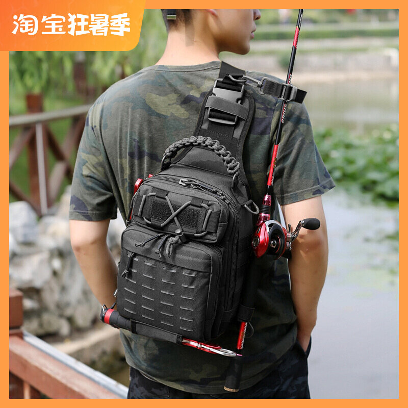 New Outdoor Multifunction Luja Bag Skew Satchel Shoulder Bag Sports Tactical Tourist Male Chest Bag Gear IPAD Bag