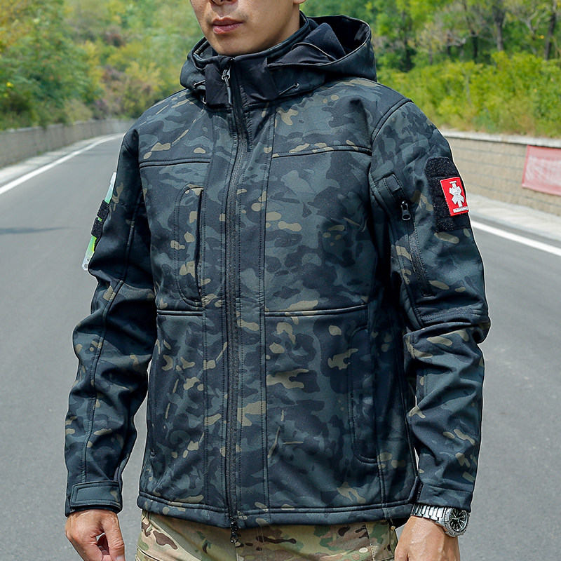 New outdoor soft shell Assault Clothing Men's Autumn Winter Warm Windproof waterproof and breathable Catch Cashmere Cardiff Tactical Jacket
