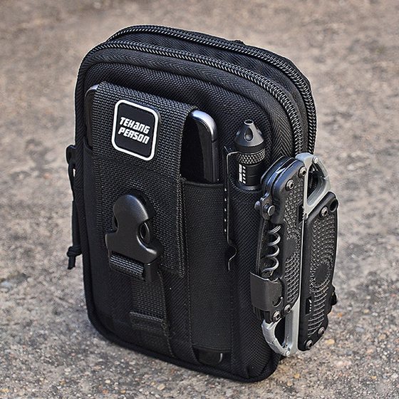 벨트 휴대 전화 허리 가방 남자 다기능 허리 가방 야외 전술 크로스 바디 작업 사이트 도구 어깨 가방