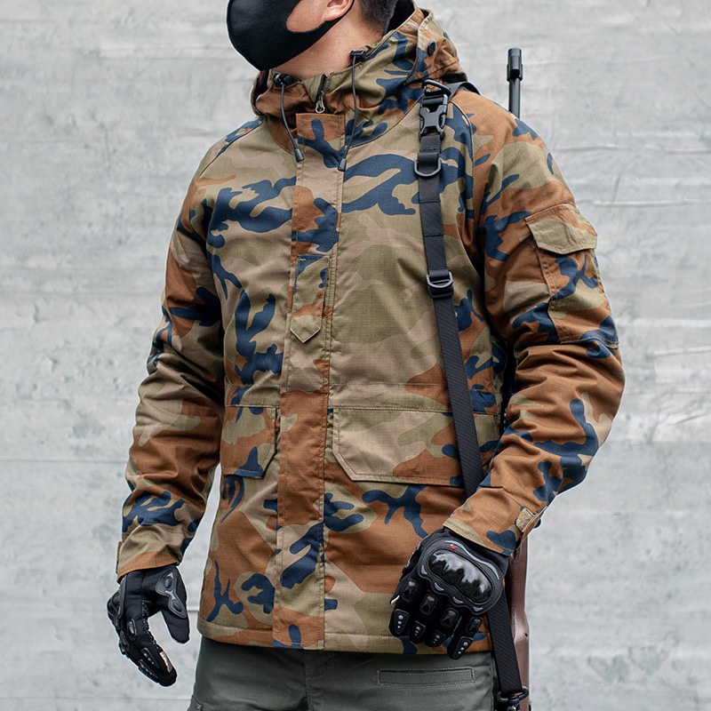 Section 7 Goalkeeper Tactical Jacket Autumn Winter Men Outdoor Plus Suede Warm G8 Punch Wind Suit-Taobao