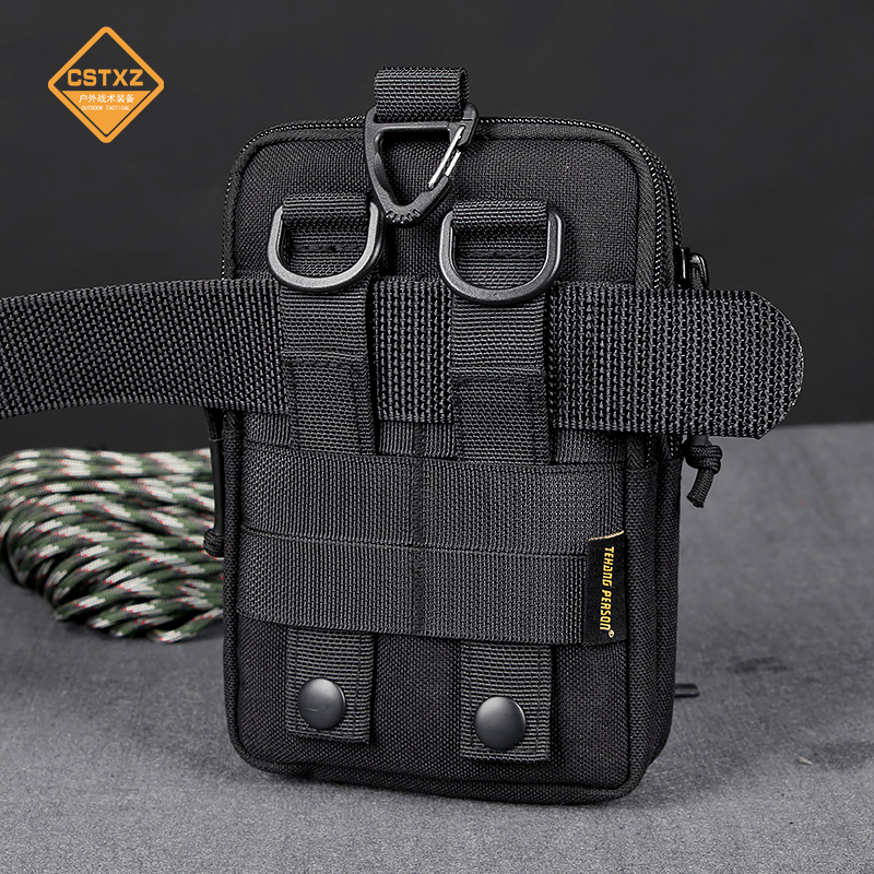 Belt waist pack Men's multifunctional tactical black Increase 7 2 inch mobile phone hanging neck Outdoor Universal site Diagonal Satchel