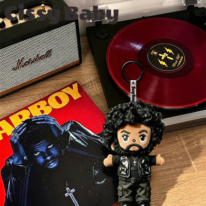 Japanese Cissy Baby the Weeknd Plush Pendant Hiphop Rap Trendy Doll American Style Bag Pendant