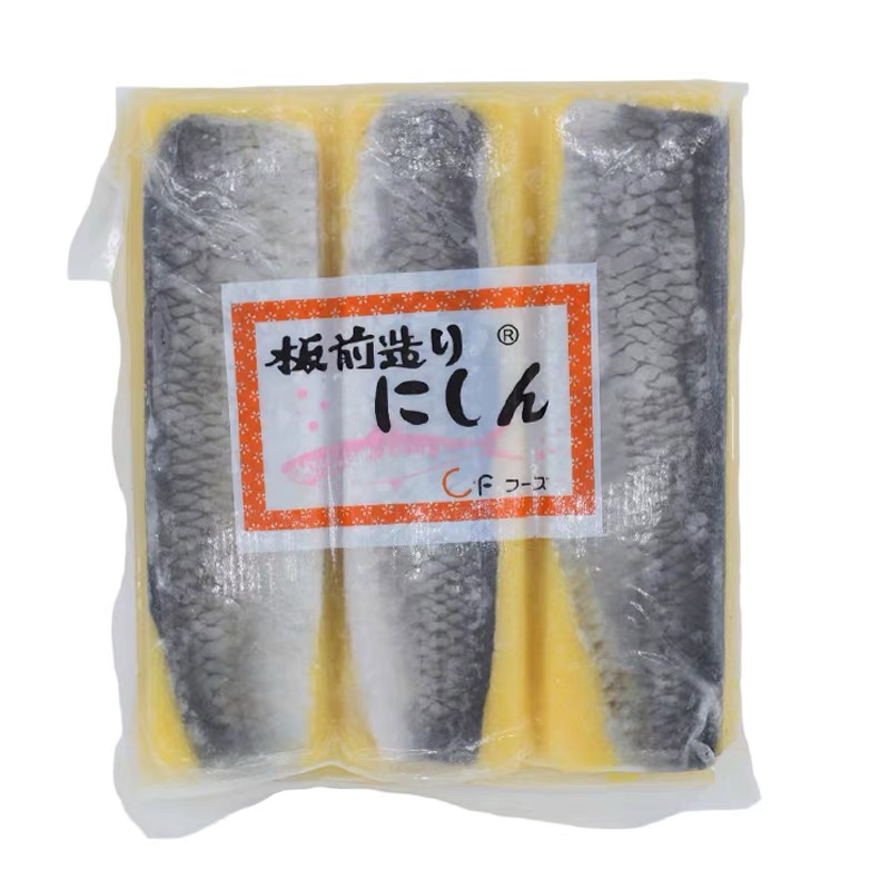 Huachong Yellow Hilt Fish Plate Front Made Frozen Shillefish Fish Eggs Sashimi Body Ready-to-eat 6 Bars 900g