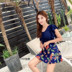 2018 Bà Plus Phân bón Plus Kích thước áo tắm một mảnh Hoa cúc bảo thủ Trung niên Đồ bơi mỏng áo tắm 1 mảnh Bộ đồ bơi One Piece