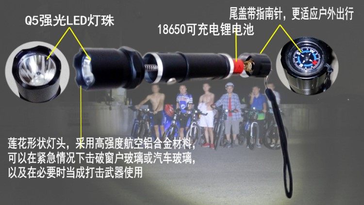 Eclairage pour vélo - phare - Ref 2401595 Image 5