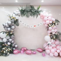 Balloon arch Birthday shop opening anniversary Wedding Wedding event scene decoration Door bracket column