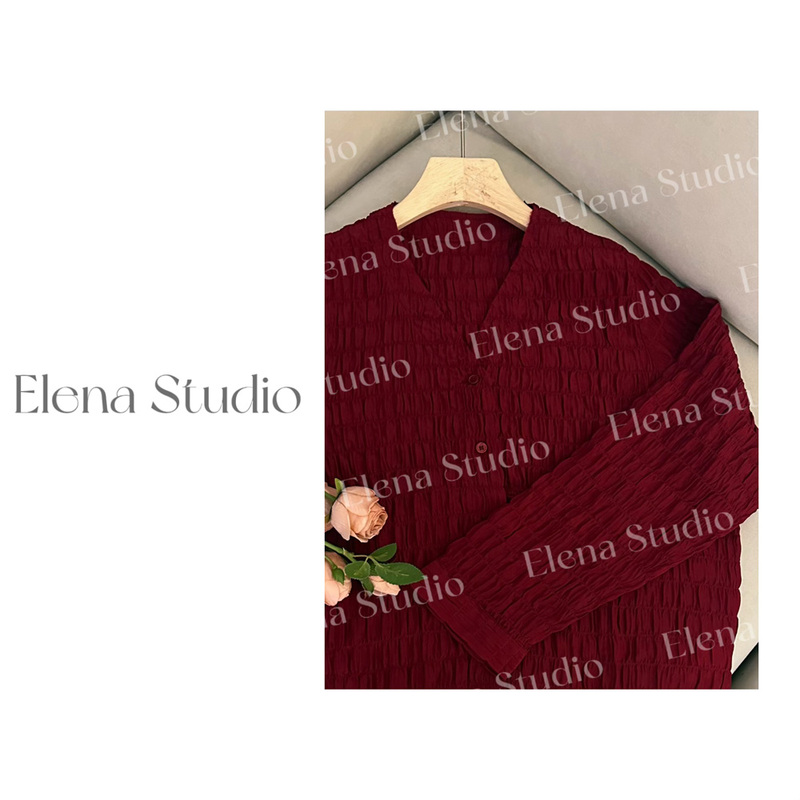 Datiatian【Hongling】Designer-Inspired Exquisite Niche Shirt with a Relaxed and Simple Elegance