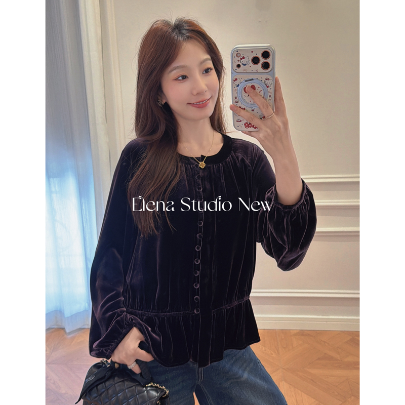 Daxiantian【Evening Fragrance】Designer-Inspired, Light Luxury, Exquisite Velvet Haute Couture Cardigan, High-End Elegant Coat