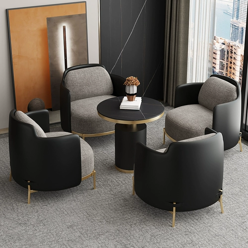 Офис продаж диван председатель гостиницы отдыха и отдыха Клуба Клуба Адреспешника Стол и Салон красоты стула, чтобы договориться о комбинации дивана