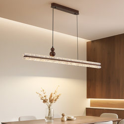 Medieval-Style Restaurant Chandelier, Bar Counter Lamp, French Designer Light Luxury Study Room Linear Strip Lamp, Retro Tea Room Lighting Fixtures
