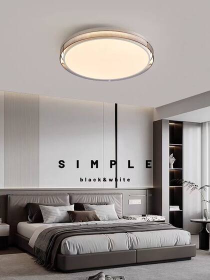 Italian Minimalist Bedroom Living Room Ceiling Lamp Modern Simple Full Spectrum High-End Atmospheric Light Luxury Study Room Lamps