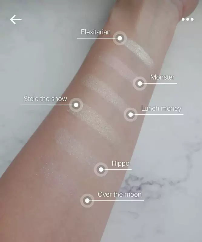 Colourpop nổi bật tiền / Flexitarian / chính tả