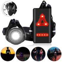 Night Riding Lighting Hand Electric Waterproof Sports Climbing Night Running Light LED Signal Light Warning Lights Super Light Running Chest Front Light