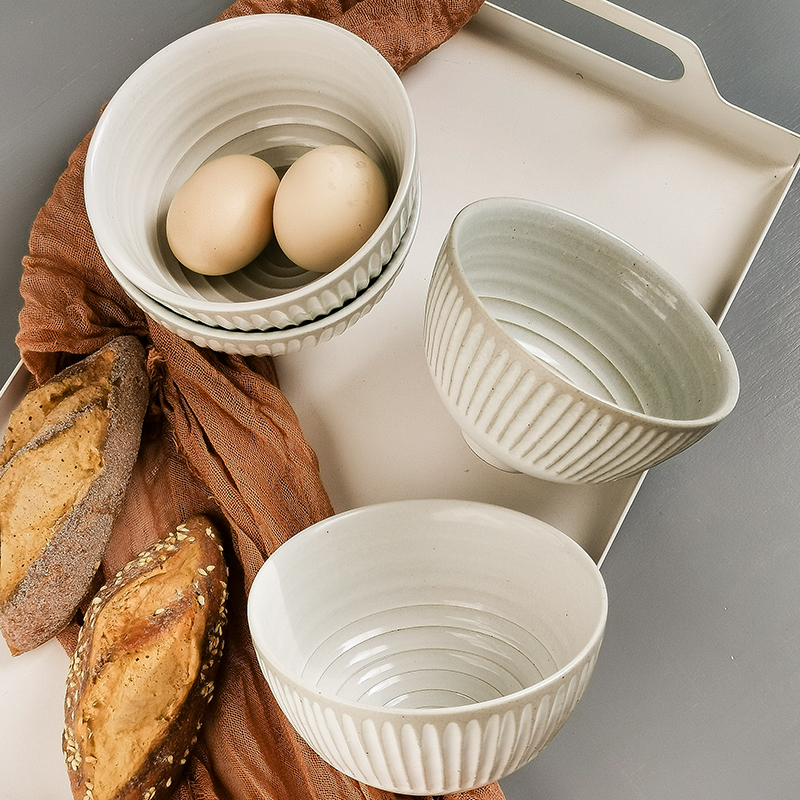 Coarse pottery Bowl Personality Bowl dishes Home Handmade folk Wind Bucket Hat Bowl Japan Style Retro Nostalgia Creative Tuotao Tableware-Taobao