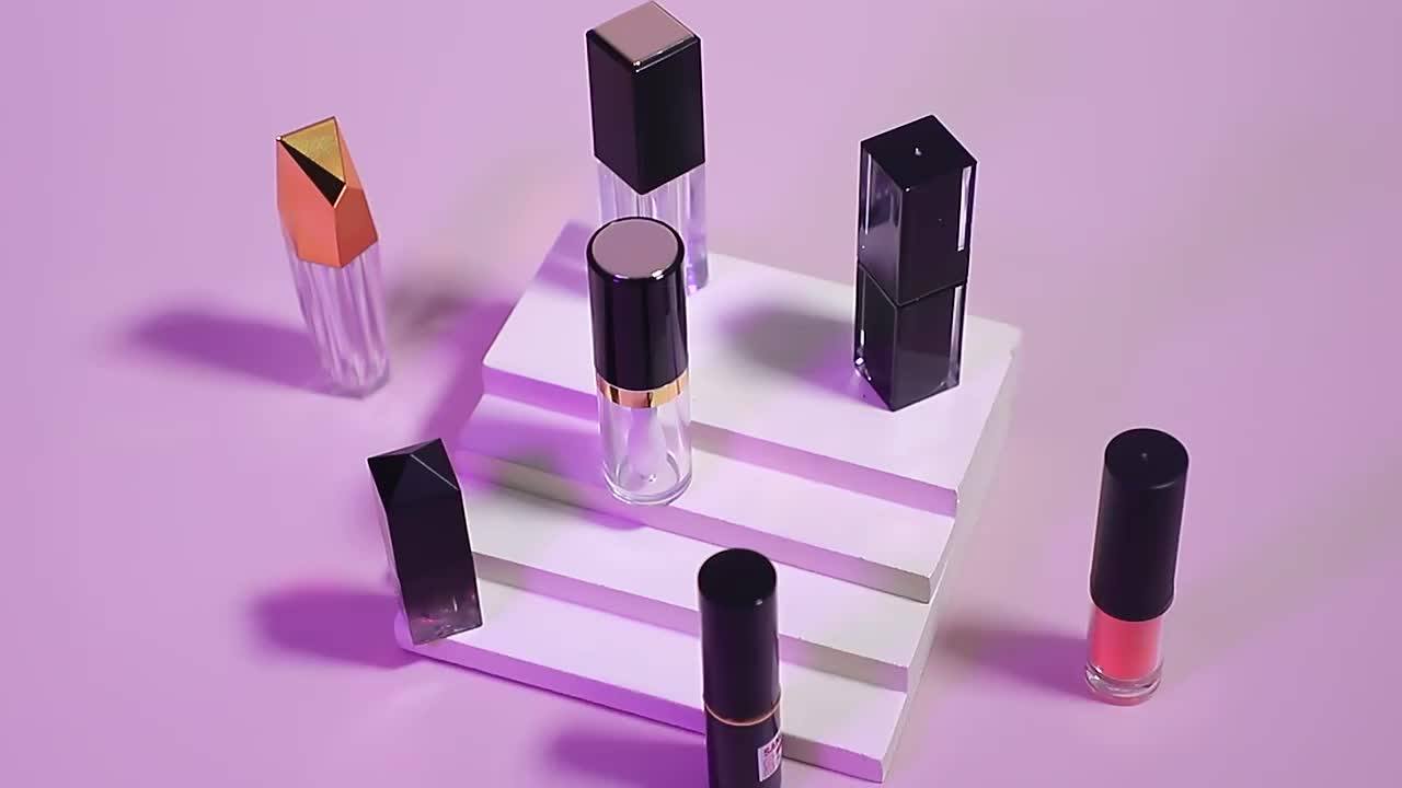 Dia Shape Lip Gloss Container Luxury Lipgloss Bottle Custom Unique Lip