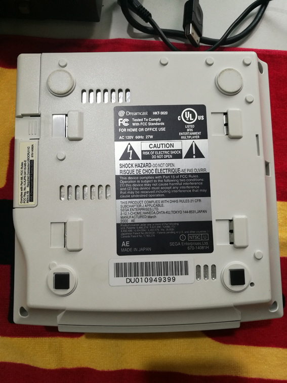 Máy chơi trò chơi gốc SEGA Sega DC 3020 màu đỏ tiêu chuẩn cuộn dây DC cổ xưa thời trung cổ điều khiển trò chơi cũ - không - Kiểm soát trò chơi tay cầm pc