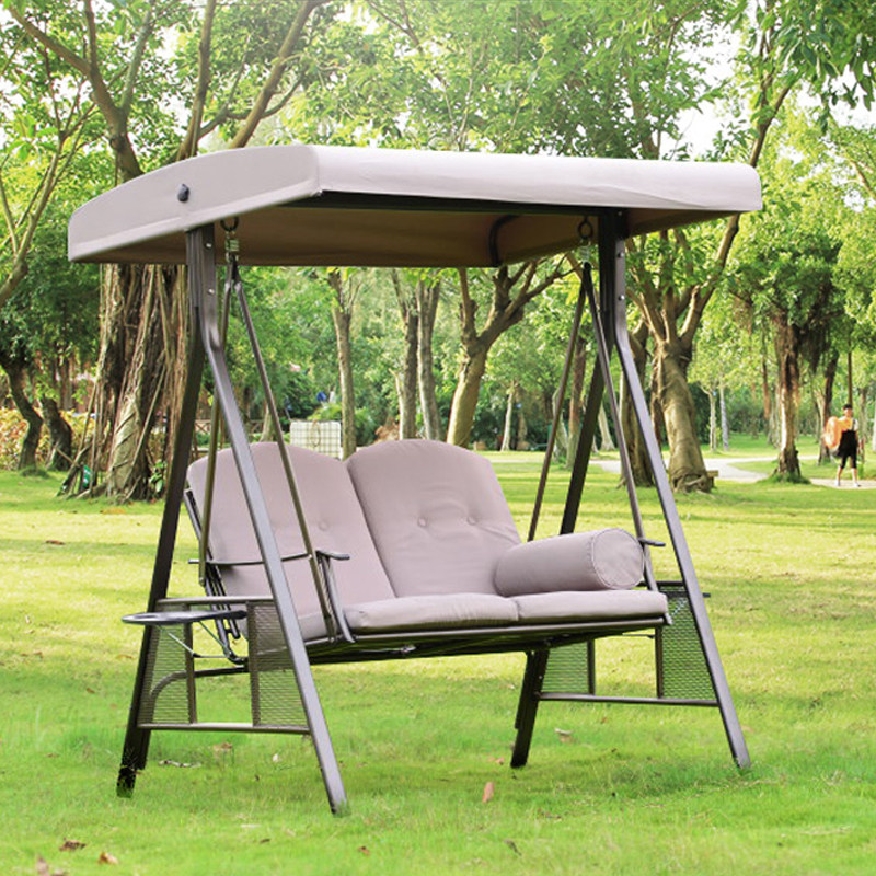 Outdoor swing cradle chair indoor two adult balcony courtyard iron park garden hanging chair