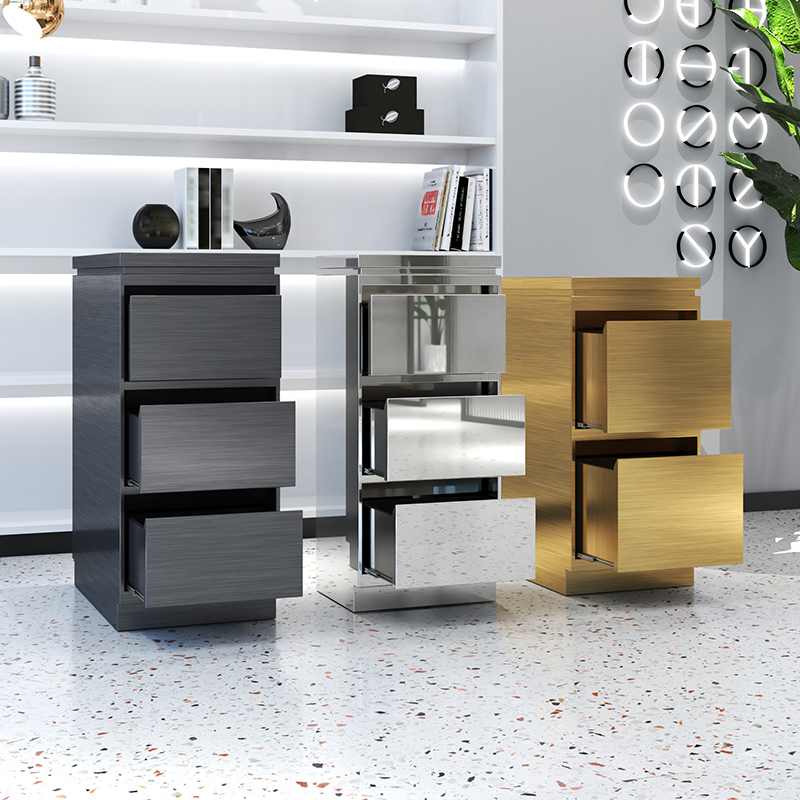 Barber Shop Tool Cabinet Hair Salon Special Stainless Steel CutTer Tool Table Shelf Salon Locker