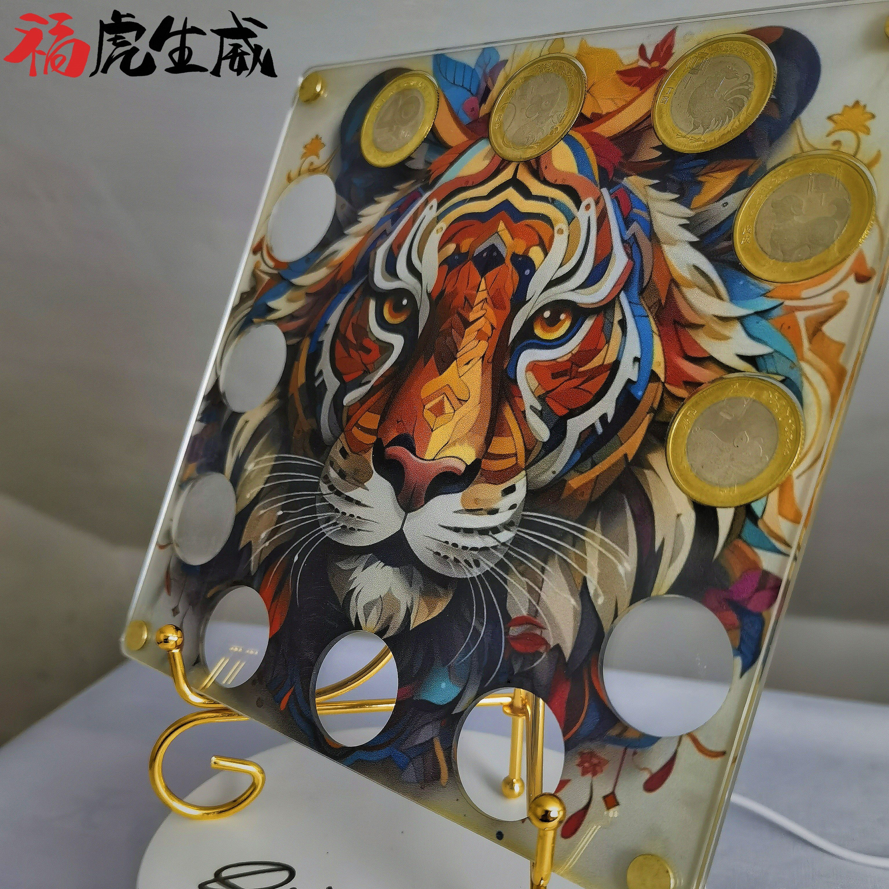 高端纪念币展示架&amp;收藏盒：十二生肖新年生日礼物，送礼佳品兄弟必备！