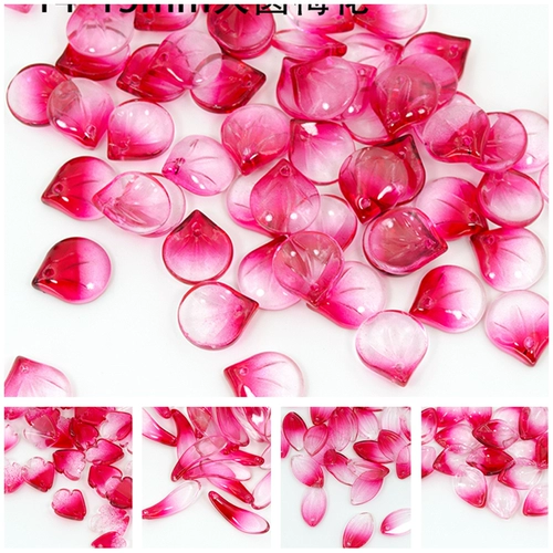 Красная китайская шпилька, аксессуар для волос ручной работы, бусины, градиент