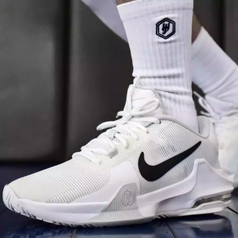 Nike Air Max Impact 4 Men's Air Cushion Cushioning Breathable Low-Top Mesh Basketball Shoes Dm1124-100