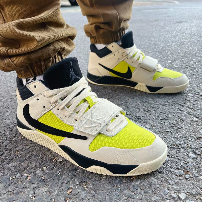 Travis Scott X Jordan Jumpman Jack Bright Cactus Basketball Shoes Fz8117