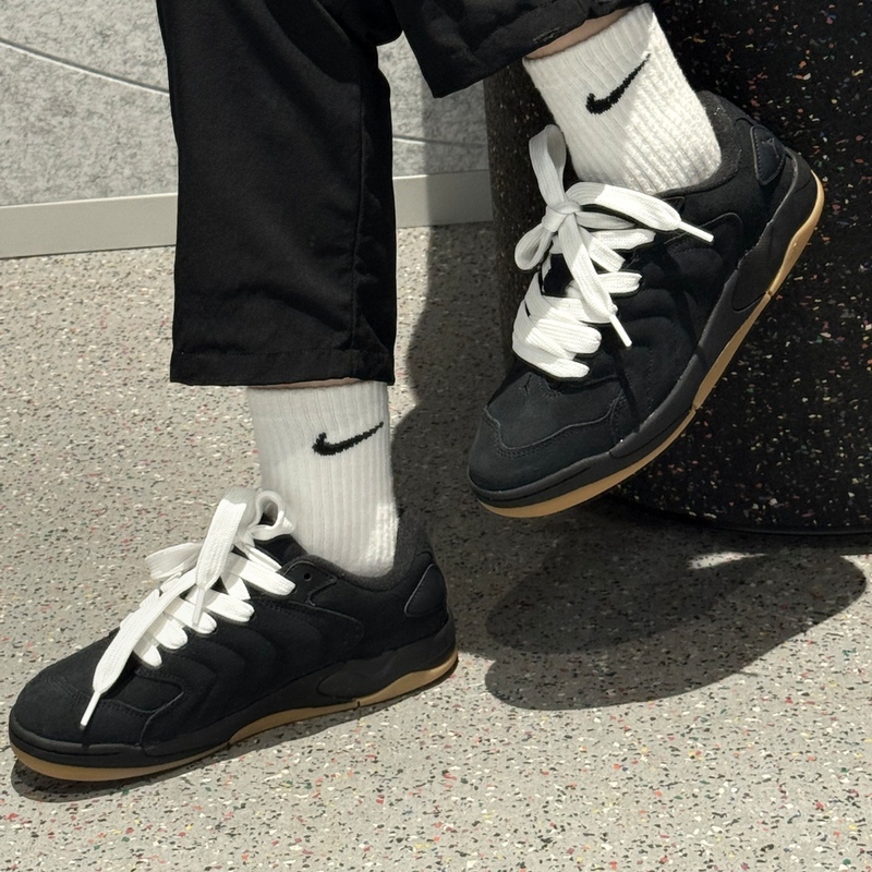 Jordan Session Men's Black Fashionable, Comfortable, Versatile, Non-Slip, Wear-Resistant Low-Top Sneakers Ib3731-001