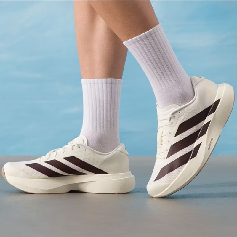 Adidas Adizero Evo Sl Men's White Comfortable and Soft Height-Increasing Low-Top Running Shoes Kk1348 Adidas Adizero Evo Sl Men's White Comfortable and Soft Height-Increasing Low-Top Running Shoes Kk1348