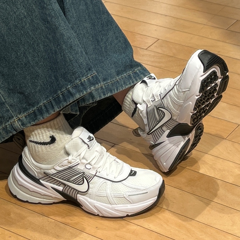 Nike V2K Run Women's White Comfortable and Versatile Low-Top Casual Urban Work Clothing Running Shoes Hf5342-100