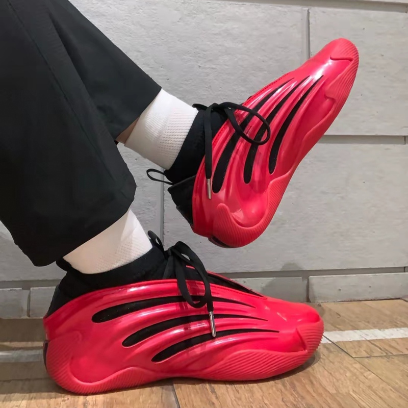Adidas Harden Vol.9 Unisex Red Comfortable Sports Shock-Absorbing Mid-Top Basketball Shoes Js1304 Adidas Harden Vol.9 Unisex Red Comfortable Sports Shock-Absorbing Mid-Top Basketball Shoes Js1304