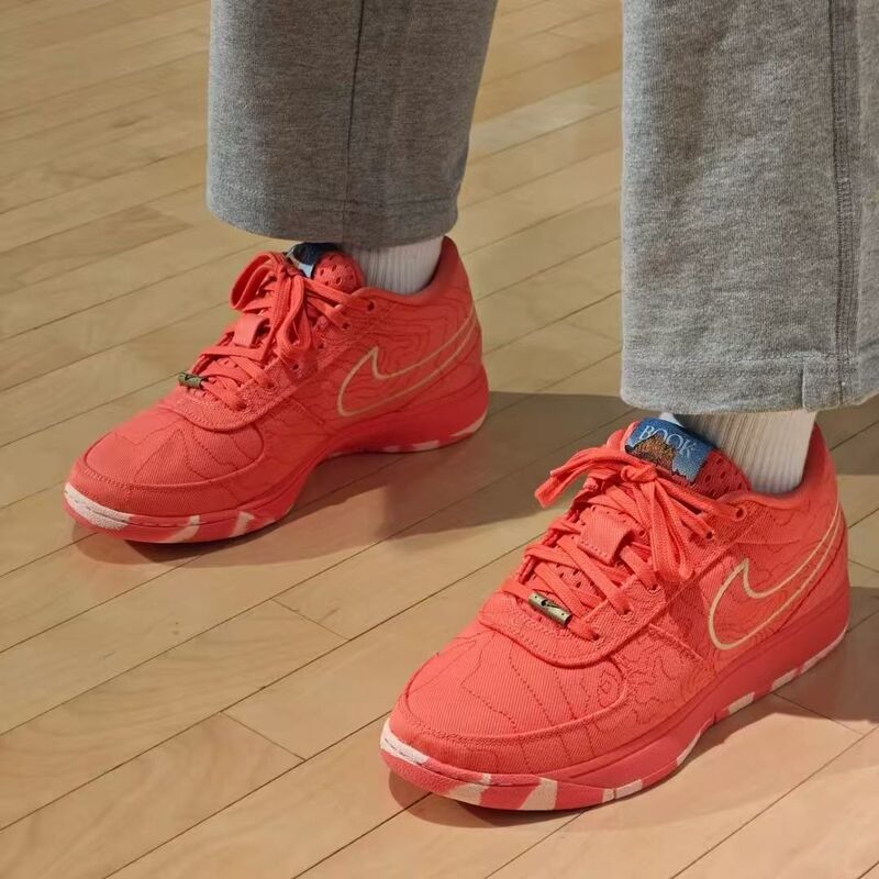 Nike/Nike Book 1 Low-Top Basketball Shoes for Men, Red, Comfortable, Non-Slip, Wear-Resistant, Shock-Absorbing Ib8053-800