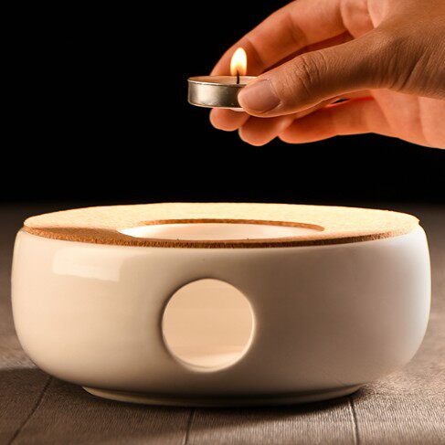 Royal tea warmer Gongfu tea set accessories Candle heating base Household teapot Ceramic insulation small tea stove set