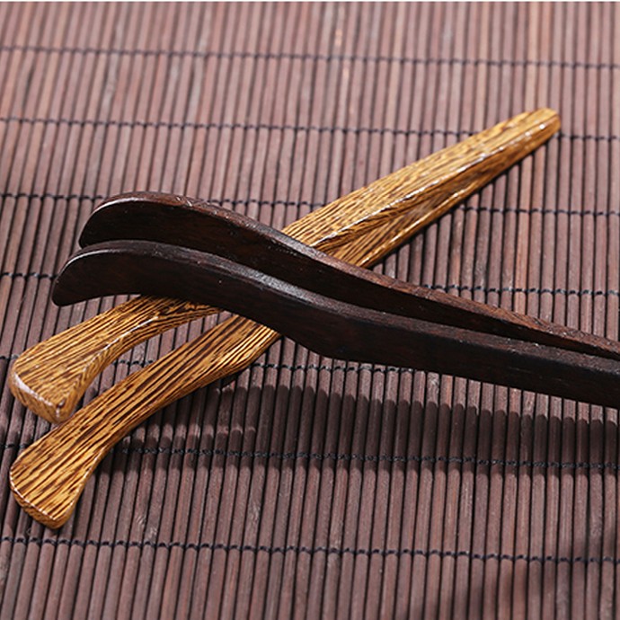 Fullon Tea Clip Ebony Wood Wing Wood Stainless Steel Clip Teacup Tweezers Kung Fu Tea Set Accessories Tea Ceremony Spare Parts