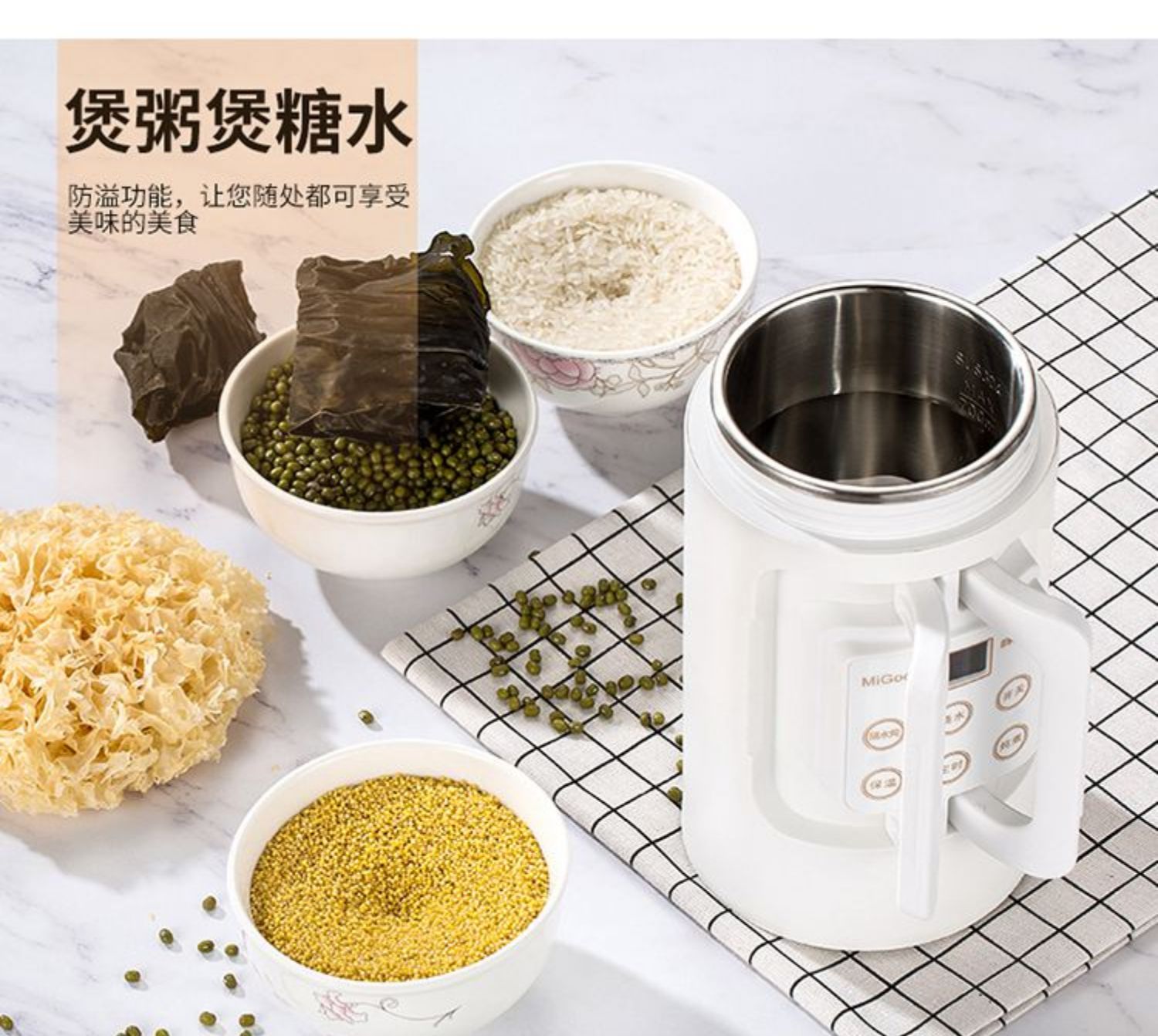 ấm siêu tốc fujika Kettle ấm đun nước điện nhỏ mini du lịch gấp di động ký túc xá nhỏ nấu cháo bề mặt cách nhiệt - ấm đun nước điện bình siêu tốc asanzo