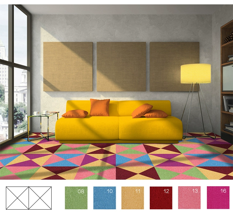 Thân thiện với môi trường nylon phòng khách thảm phòng ngủ đầy đủ sàn phòng thảm vào cửa phòng trẻ em khâu vuông văn phòng rắn màu giá thảm lót sàn