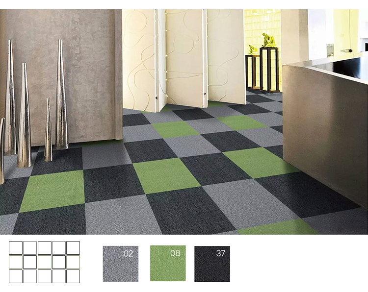 Thân thiện với môi trường nylon phòng khách thảm phòng ngủ đầy đủ sàn phòng thảm vào cửa phòng trẻ em khâu vuông văn phòng rắn màu thảm đỏ