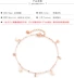 Tuần mới chính hãng sao trăng màu vàng vòng chân nữ Dafu 18K dây chuyền vàng hồng AU750 đơn kim cương gợi cảm lắc chân nữ Vòng chân