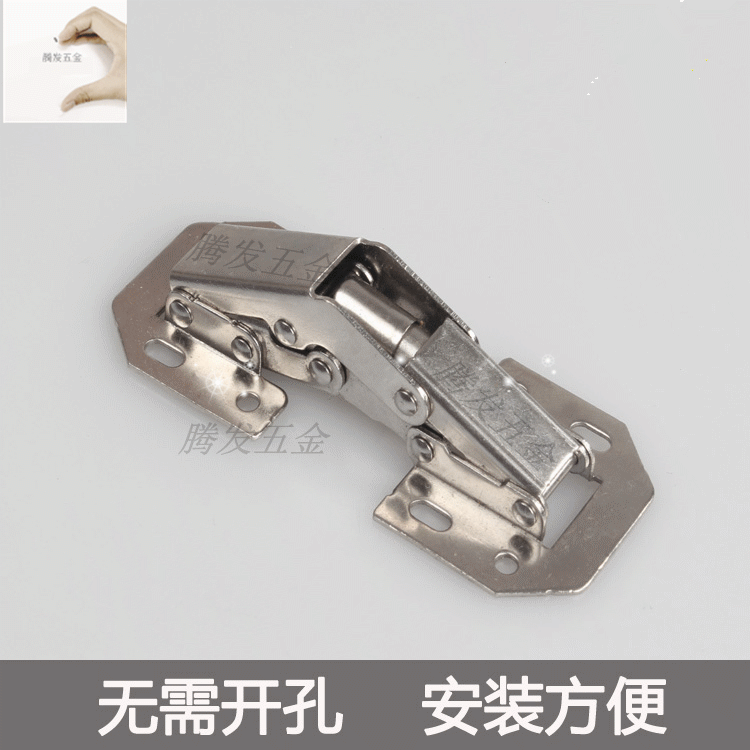 Special offer Thickened bridge hinge Surface mounted cabinet door hinge Drill-free integral cabinet hinge Automatic mahjong table hinge