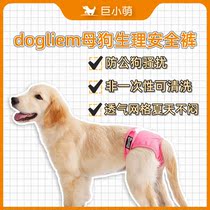 Giant Small Meng Doglemi Mother Dog Physiological Pants Pet Anti-Harassment Mating Teddy Golden Hair Menstrual Towel Breathable