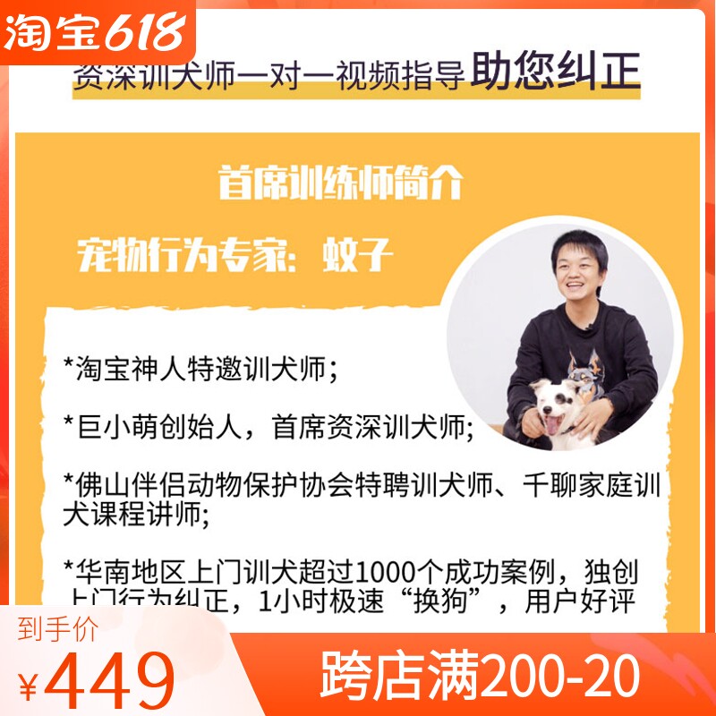 Giant Little Meng Training Dog Pet Trainer One-on-one Online Remote Guidance Training Dog Tianjin Nanjing Xiamen Changsha