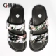 Tengjun Nike chính hãng Benassi Đen và Trắng Ninja Double Tie Mùa hè Nam và Nữ Dép thể thao 819717