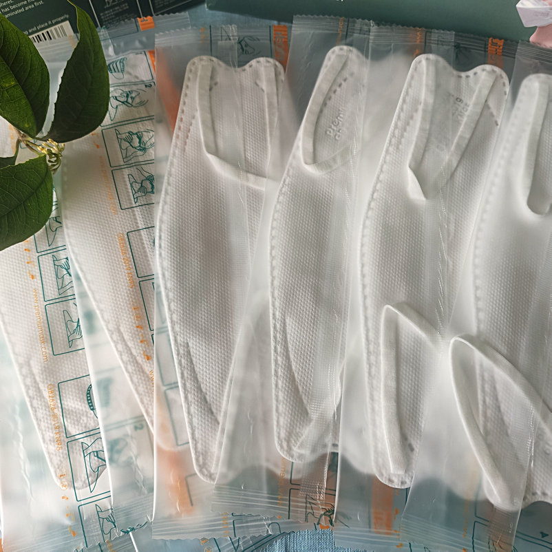90只三层防臭口罩立体透气舒适一次性无纺布白口罩防尘风户外劳保