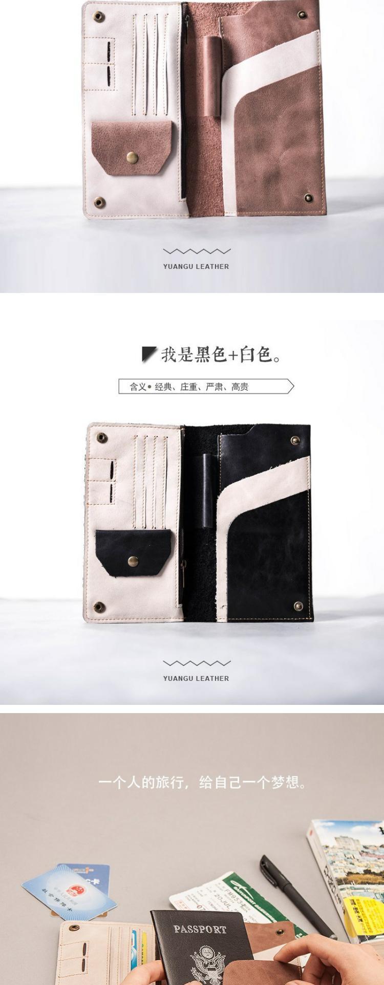Châu Âu và Hoa Kỳ gói tài liệu retro đầu mềm lớp da thẻ đơn giản gói hộ chiếu du lịch giữ da nam và nữ ví điện thoại túi - Túi thông tin xác thực bao hộ chiếu