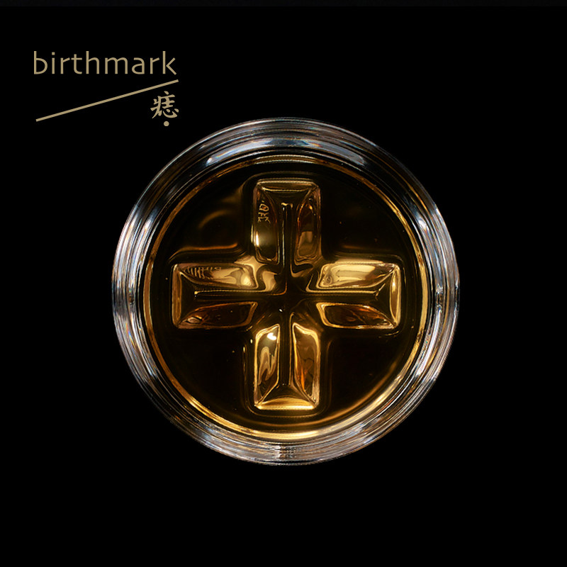 Mole birthmark Cross Spirit glass handmade glass glass of glass business birthday gift