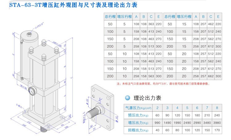 森拓在售标准型增压缸,1T到40T增力缸,大吨位增压缸可定制非标 气液增压缸,森拓增压缸,增压缸厂家