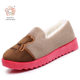 New winter women's home cotton shoes, warm confinement bag and indoor cotton shoes, non-slip soft sole, soft plush casual cotton slippers